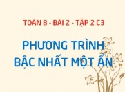 Phương trình bậc nhất một ẩn là gì? Cách giải phương trình bậc nhất một ẩn - Toán 8 bài 2 tập 2 chương 3